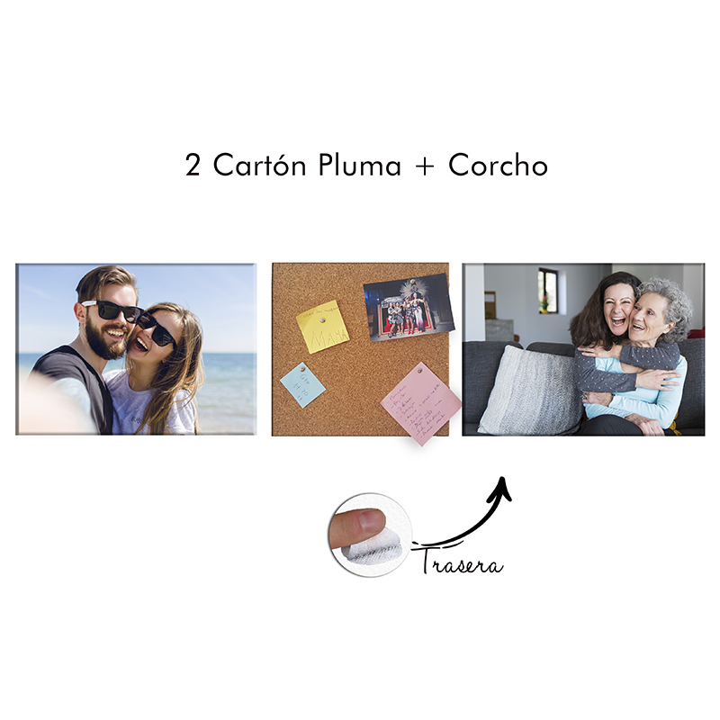 carton pluma pack corcho y cartón pluma